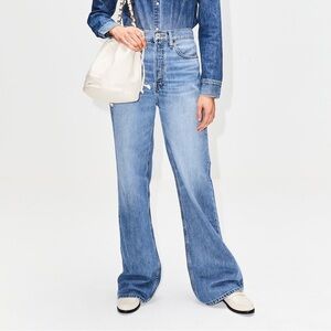 Re/Done 70s Ultra High Rise Stove Pipe wide Leg NWT SZ 30